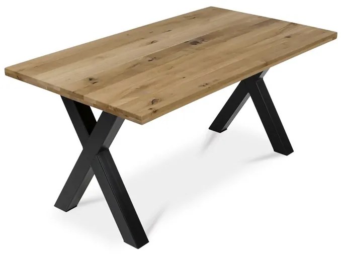 Tömör Tölgy Étkezőasztal 160×90 cm. DUB – DS-X160