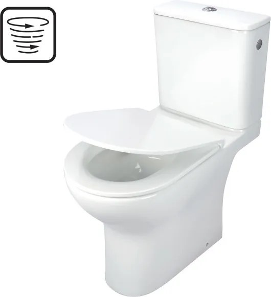 Jasmin monoblokkos, perem nélküli WC + tető