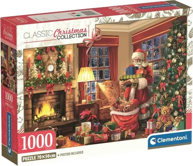 Karácsonyi Santa's Visit 1000 db-os puzzle Clementoni
