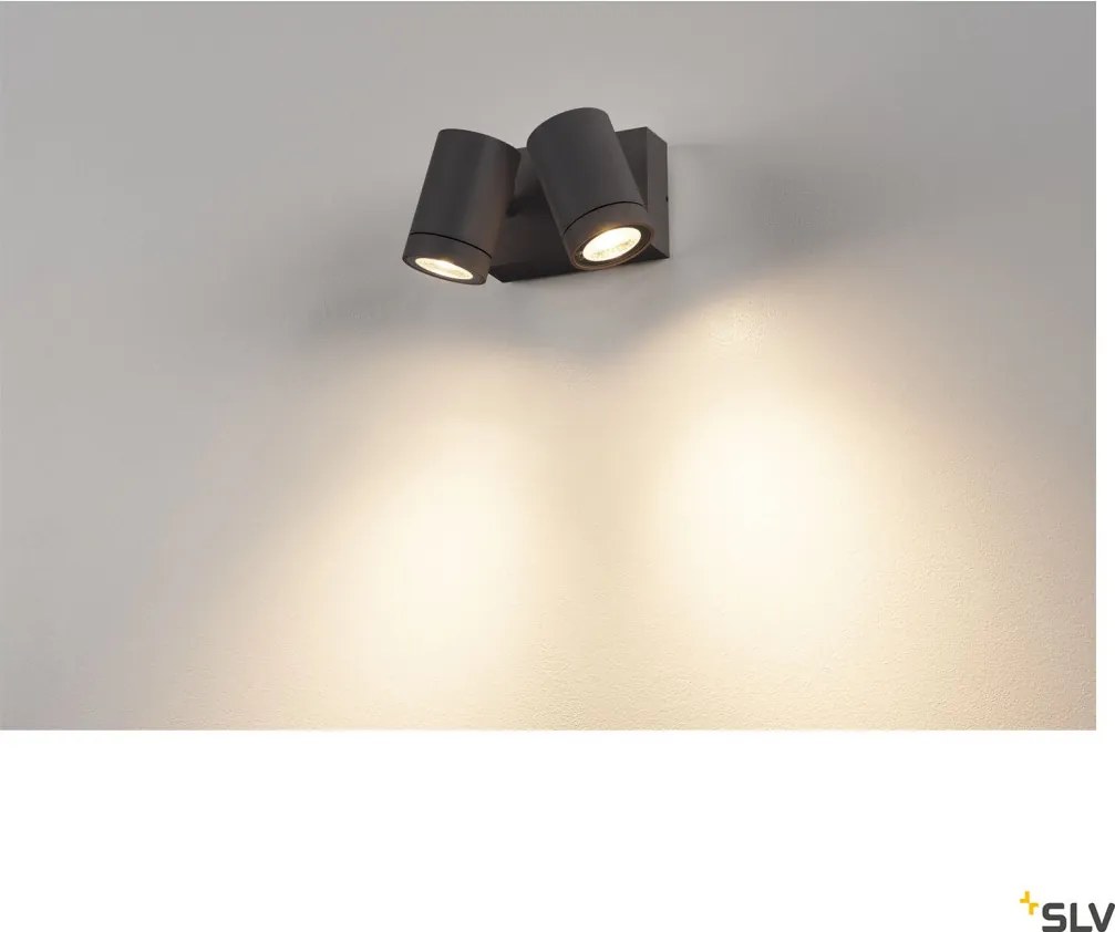 SLV 233255 HELIA Modern Kültéri Fali Lámpa Antracit LED IP65
