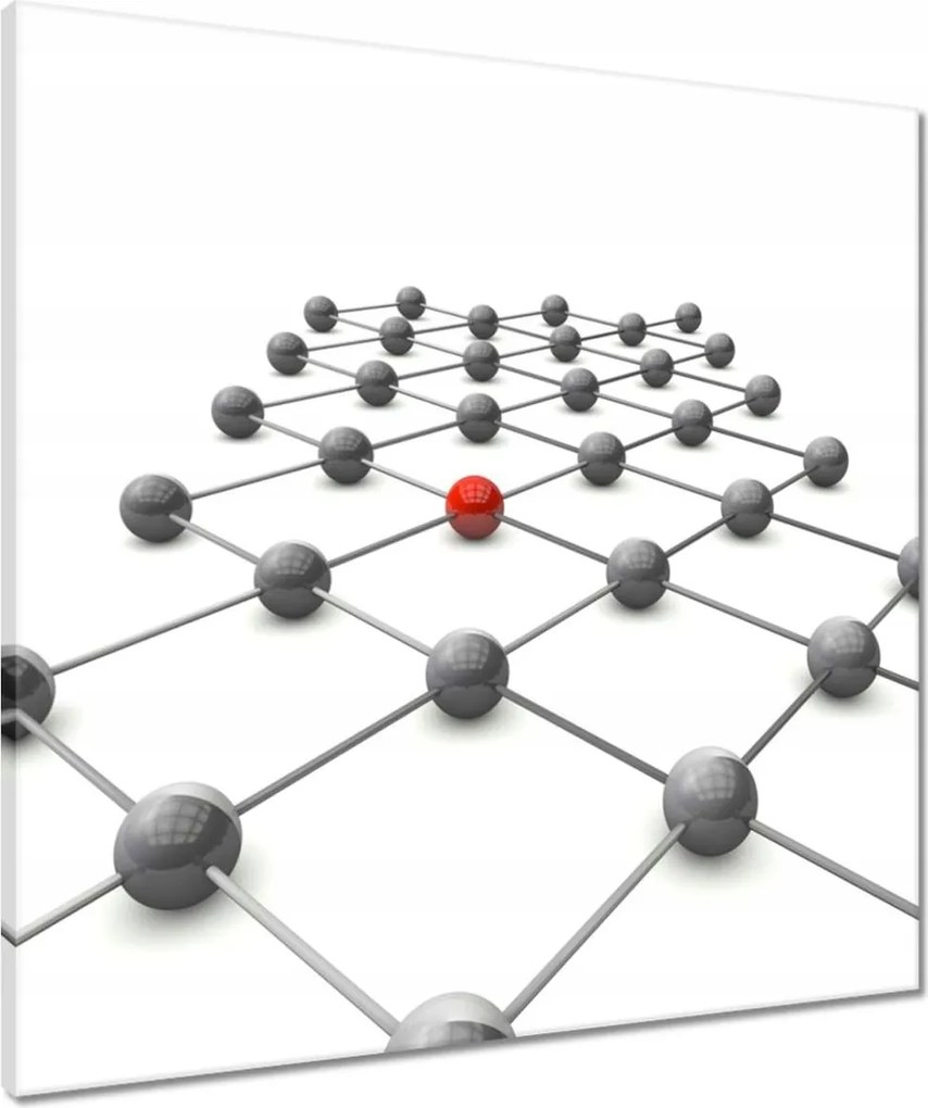 Vászonkép 60x60 Molekuláris kapcsolatok