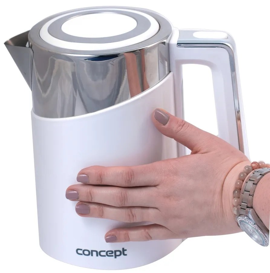 Concept RK3170 gyorsforraló hőszabályozással, Cool Touch 1,7 l, fehér