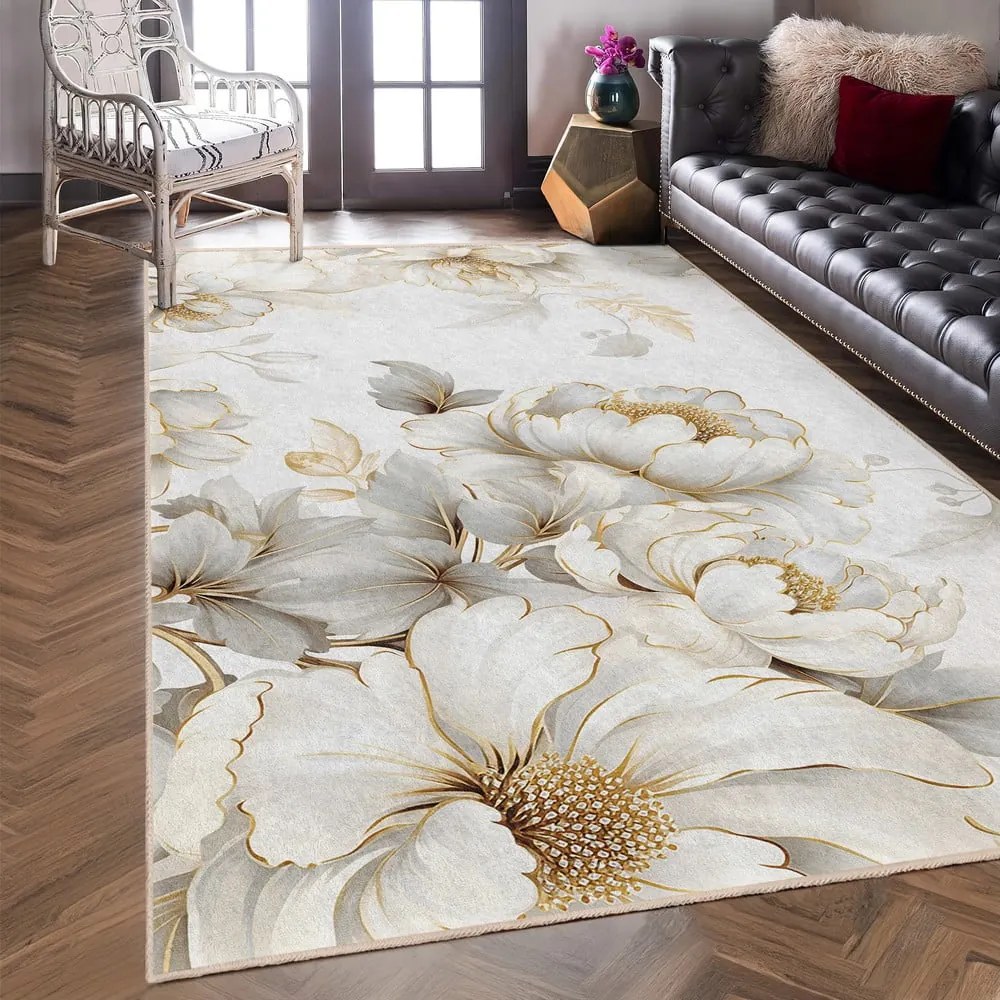 Krémszínű mosható futószőnyeg 80x200 cm Soft and Gentle – Mila Home