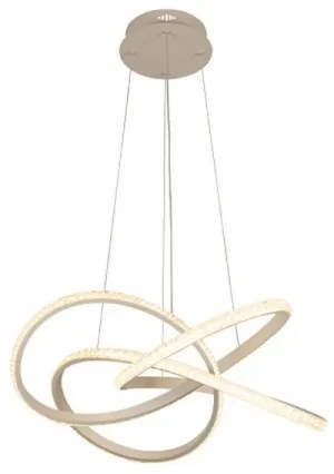 LED fényerőszabályozható, kábelen függesztett csillár LED/95W/230V 3000-6500K átm. 57 cm + távirányító