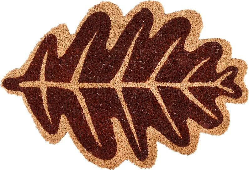 Őszi levél formájú kókuszrost lábtörlő 75 X 45 CM