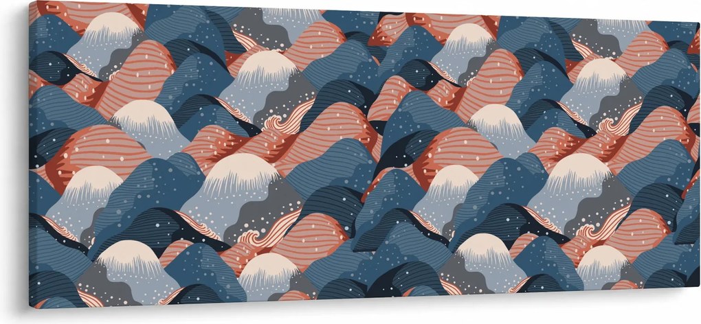 Kép - Hullámok és dombok (120x50 cm)