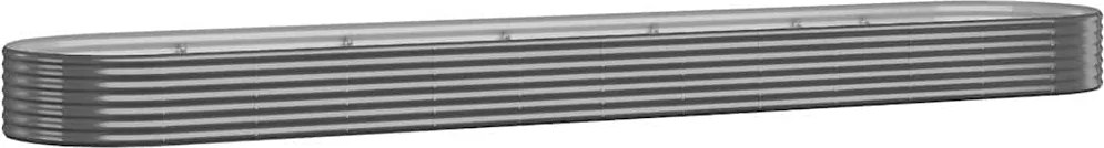 vidaXL antracitszürke horganyzott acél kerti magaságyás 507x100x36 cm
