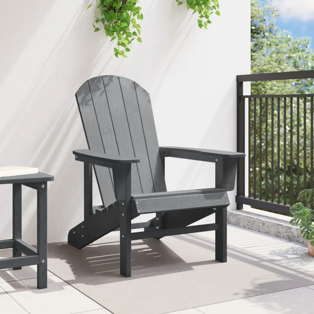 Adirondack szék Világosszürke 74x82x91 cm HDPE