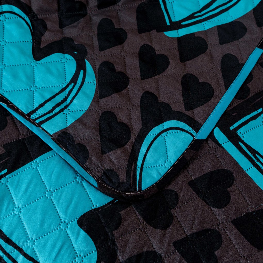 Ágytakaró KASUGA, türkiz Méret: 170 x 210 cm