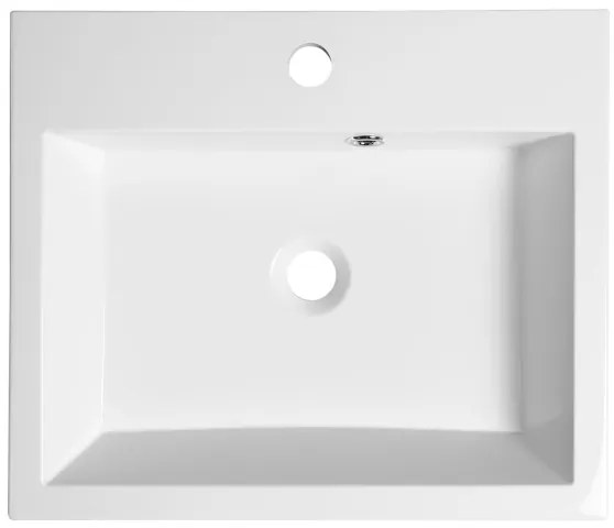 Sapho - Ráépíthető mosdó ORINOKO 50x42 cm márvány/fehér