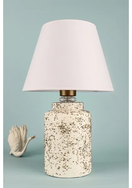 Asztali lámpa RAMZES 1xE27/40W/230V fehér/bézs