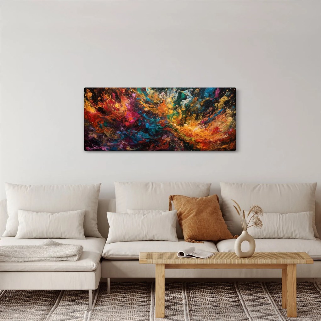 Kép - Színes absztrakció II. (120x50 cm)