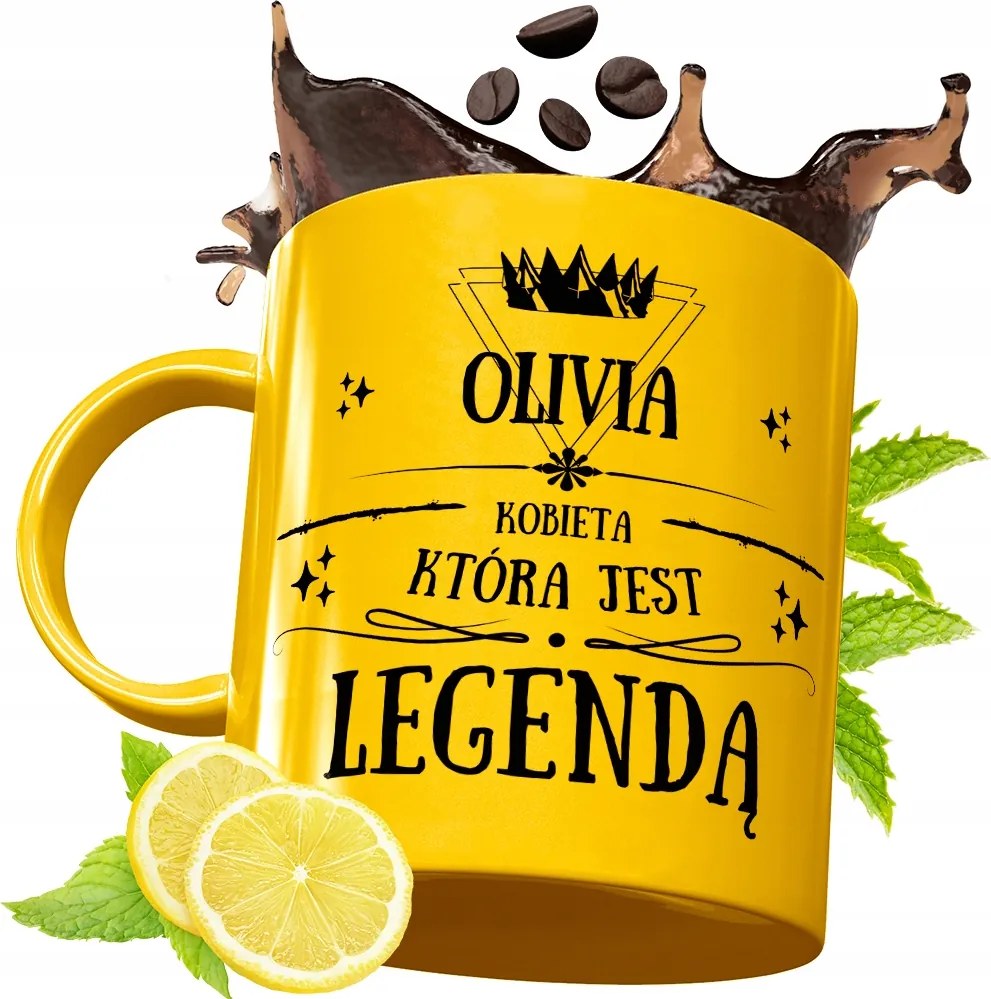 Arany Prémium Bögre Olivia Születésnapra Ajándék Nyomtatott