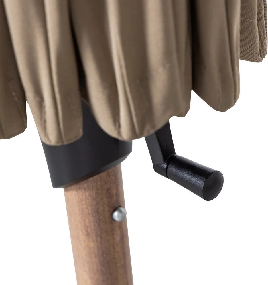 Zöld-bézs napernyő ø 280 cm Monica – WOOOD