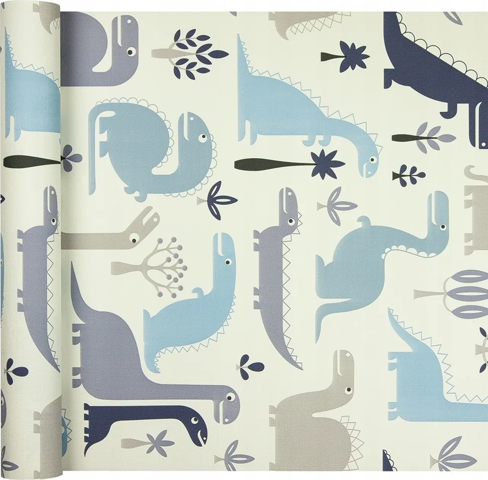Tapéta Fiúknak Kék Dinoszauruszok