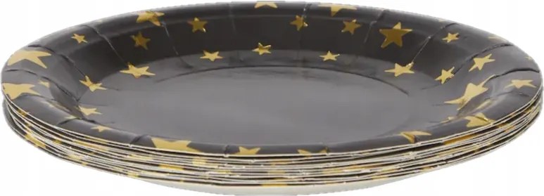 Szilveszteri papírtányér 15 db 18cm eldobható tányér