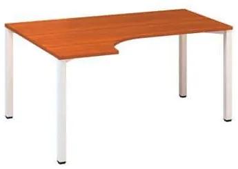 Alfa Office  Alfa 200 ergo irodai asztal, 180 x 120 x 74,2 cm, balos kivitel, cseresznye mintázat, RAL9010%