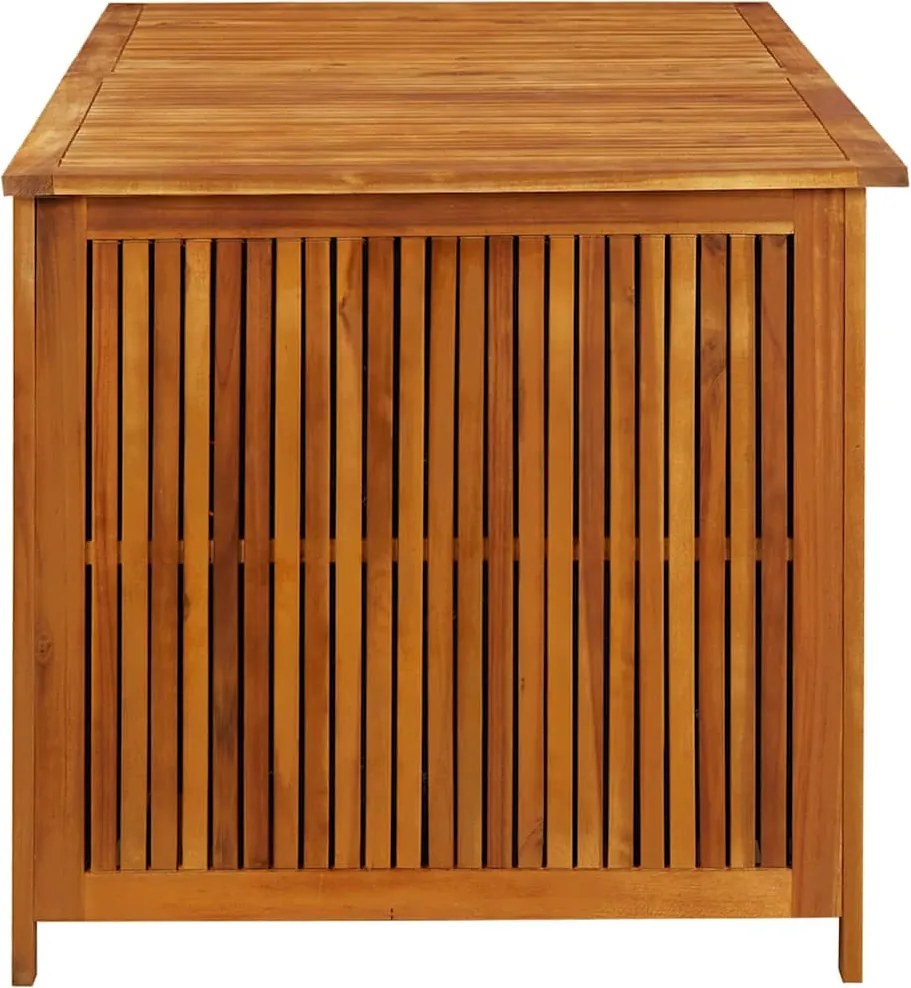 Tömör Akácfa Kerti Tárolóláda 150 X 80 X 75 Cm
