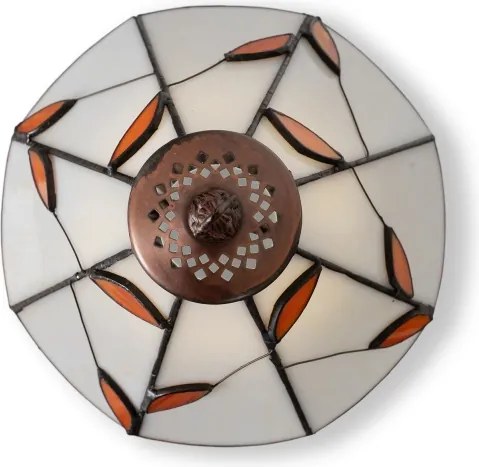 BRILAGI - Tiffany-stílusú ólomüveg asztali lámpa FOLIA 1xE27/60W/230V