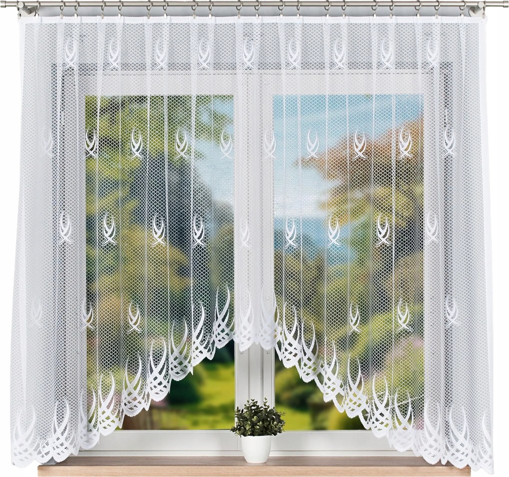 Jacquard függöny Gosia mintás 300x160cm méret (kész) íves Kiárusítás