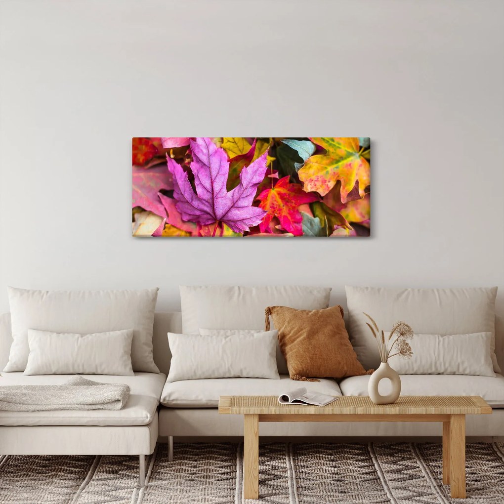 Kép - őszi levelek (120x50 cm)