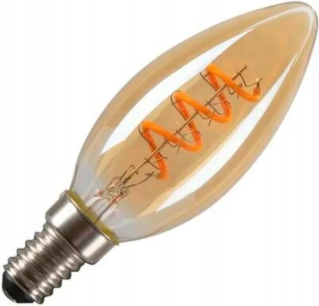 Big White Slv Led C35 Led izzó, arany, E14, 2W, 2200K 1008648