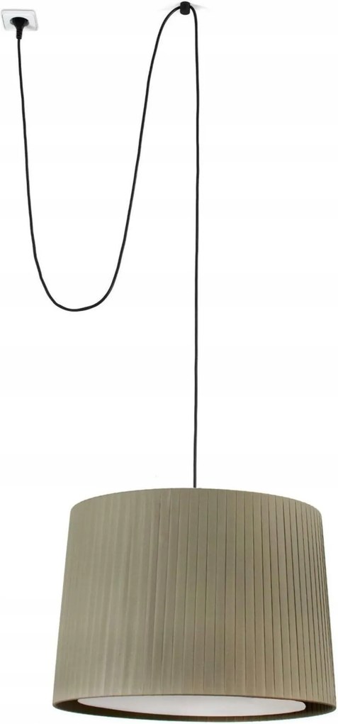 Faro Samba függeszték fekete/zöld textil ernyővel, E27, IP20,