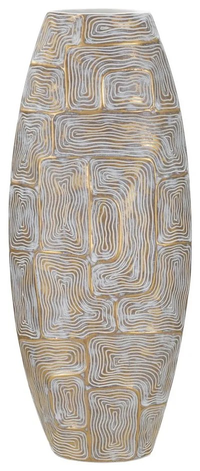 Aranyszínű poligyanta váza (magasság 59,5 cm) Eclips – Mauro Ferretti