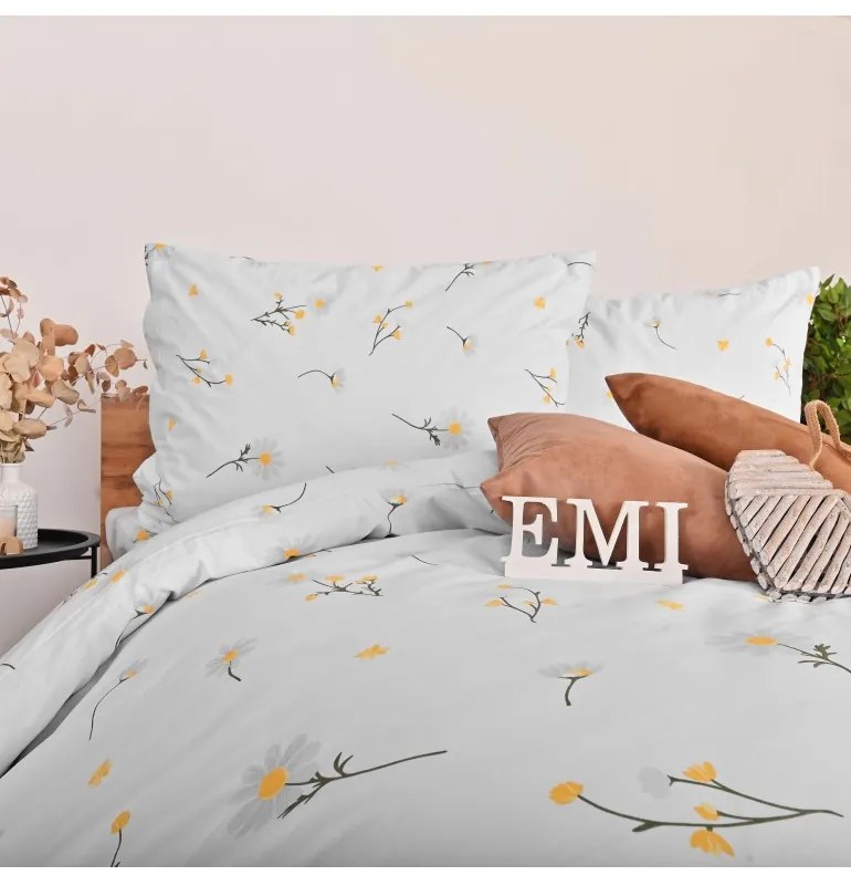 EMI Százszorszép krepp ágyneműhuzat, A standard egyszemélyes ágy szett tartalma: 1x 140x200 + 1x 70x90