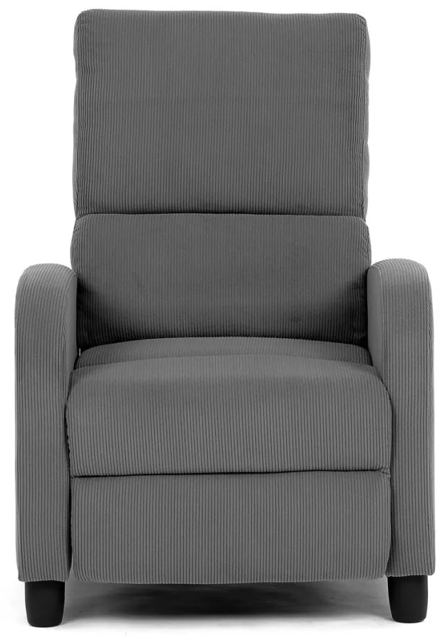 Fotoliu De Relaxare Și TV Culoare Gri,Material Catifea Matlasată, Reglabil Manual, Rabatalil, TV-4011