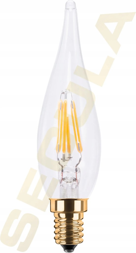 Segula 55230 Led francia gyertya, átlátszó E14 1,5 W (9 W) 80 Lm 1900 K