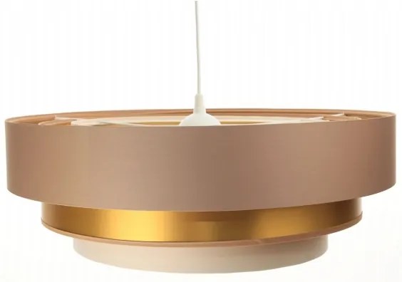 TRINITI lógcsillár 1xE27/60W/230V bézs/arany