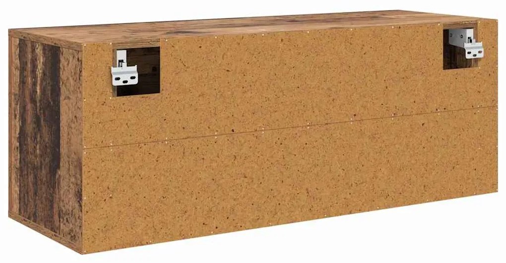 Cipőszekrény polcokkal ajtóval Régi fa 100 x 35 x 38 cm Faanyag