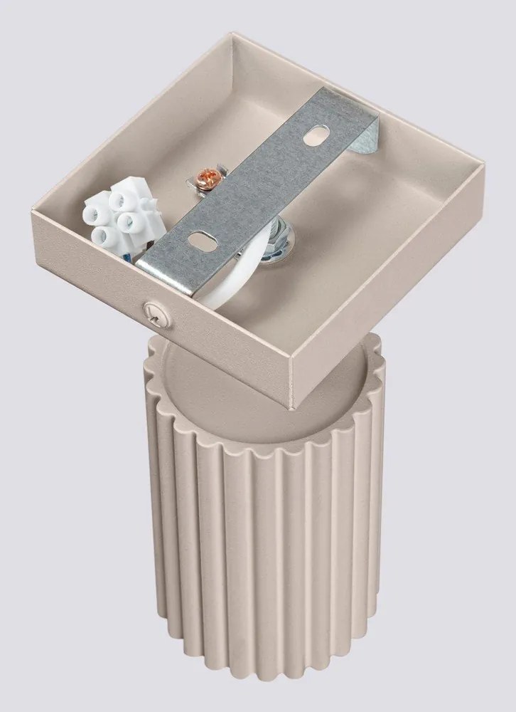 Szürkésbarna fém spotlámpa 8x16 cm Gleam – Sollux