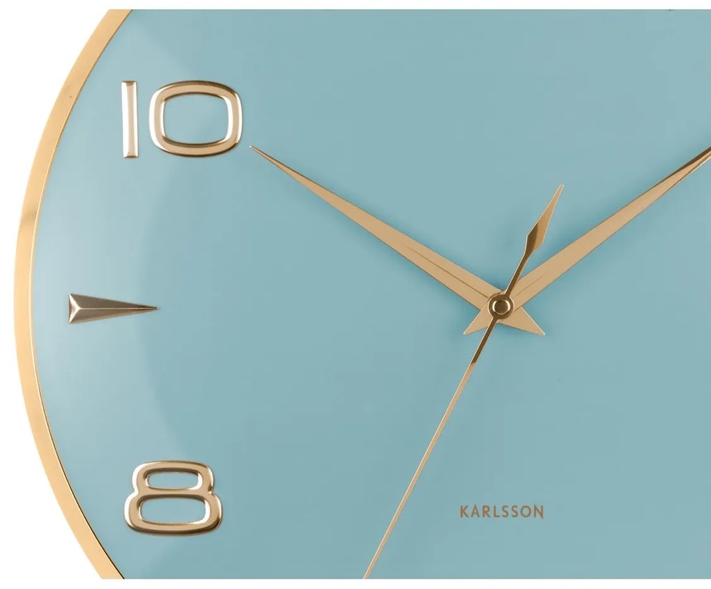 Karlsson 6017BL design falióra világoskék, átmérő:40 cm