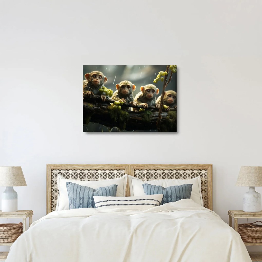 Kép - Majmok (70x50 cm)
