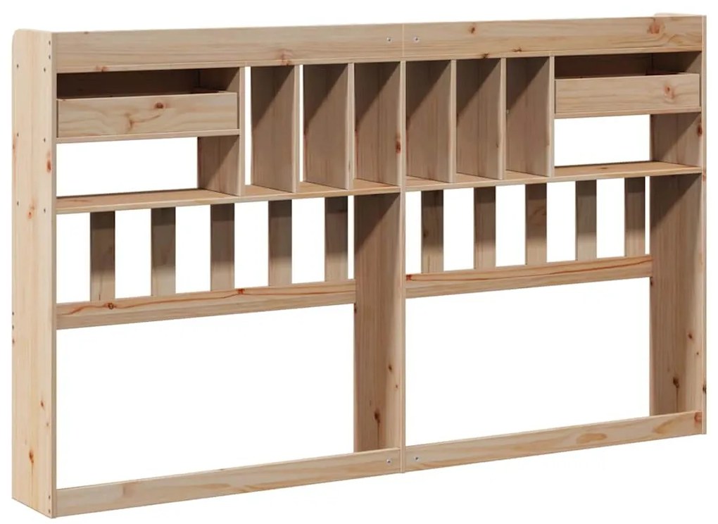 tömör fenyőfa fejtámla tárolóval 180 cm