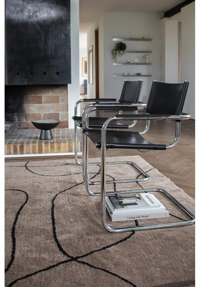 Barna mosható pamut szőnyeg 140x200 cm Shadow – Mette Ditmer Denmark