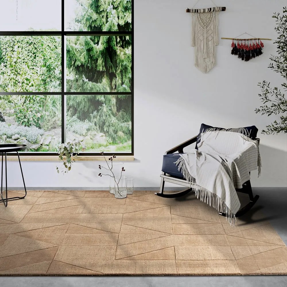 Bézs kézi szövésű gyapjú szőnyeg 190x280 cm Ursule – Villeroy&amp;Boch