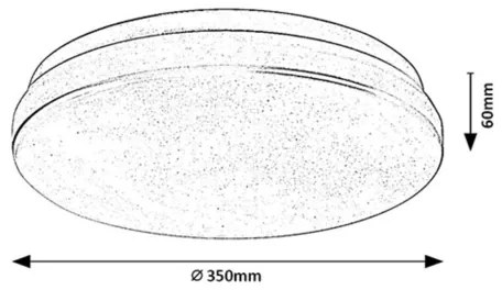 Rabalux 77140 - LED fürdőszobai mennyezeti lámpa LOWAR, érzékelővel 24W/230V 4000K IP44