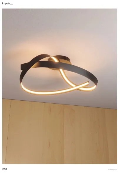 Redo 01-3614 - LED dimmelhető mennyezeti lámpa IMPULS LED/34W/230V, fekete