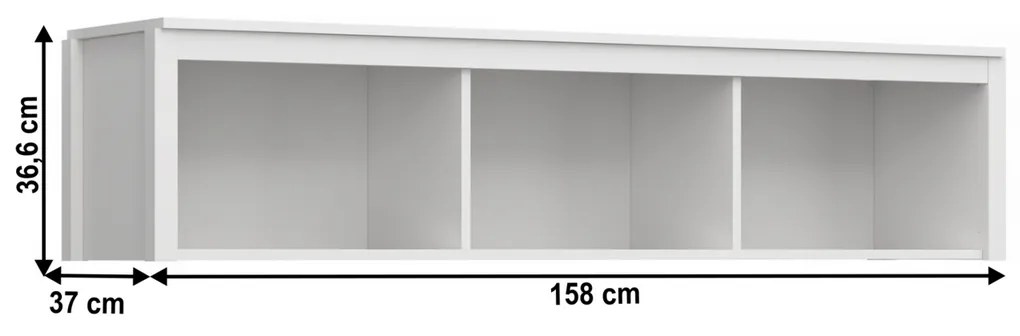 OLJE 160 polcos polc, fehér