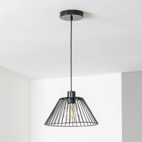 Brilagi - LED függőlámpa kábellel CERIA WIRE 1x E27/40W/230V, átmérő 30 cm, fekete