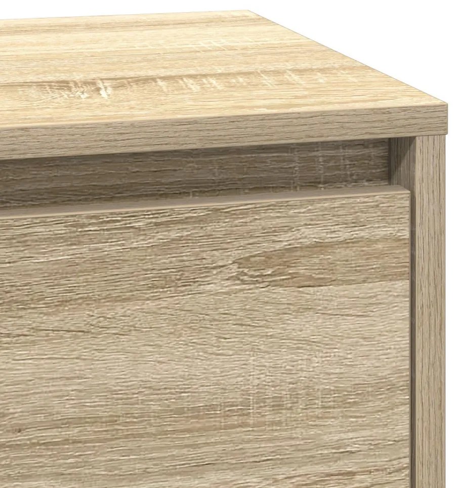 Éjjeli kabinet LED világítással Sonoma tölgy 39x34,5x65 cm Szerelt fa
