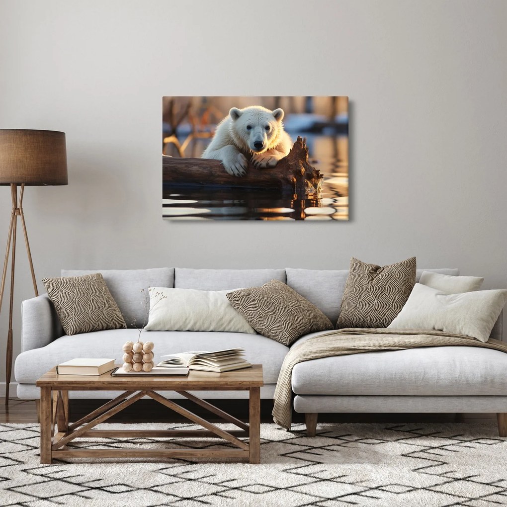 Kép - Jegesmedve (90x60 cm)