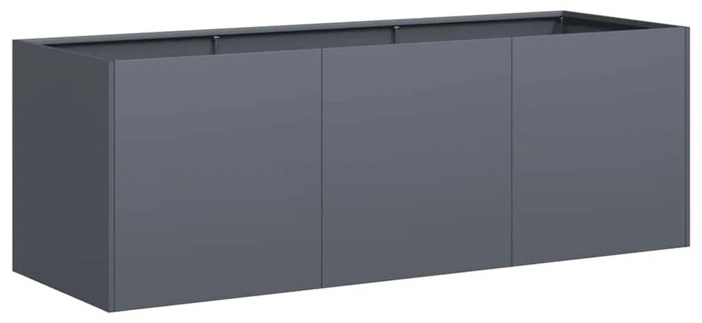 vidaXL növénytartó antracitszürke 120x40x40 cm hidegen hengerelt acél
