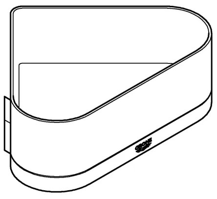 GROHE 41038000 - Sarok zuhanytálca SELECTION fényes króm