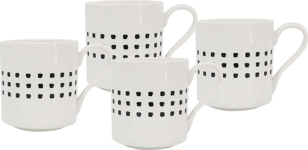 4 db-os készlet, Grafico bögre, 350 ml