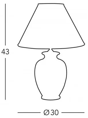 Kolarz 0014.73.7 - Asztali lámpa BORDEAUX 1xE27/100W/230V