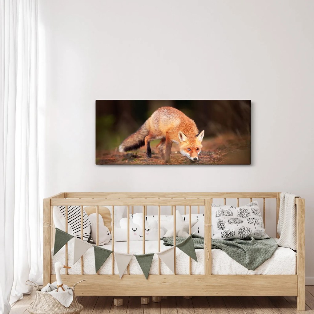 Kép - Róka az erdőben (120x50 cm)
